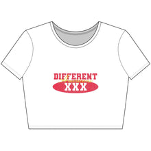 Load image into Gallery viewer, Copy of Different Vibe Women’s Crop Tee | Stylish Summer Top, Casual Wear, Gift for Her, Trendy Crop Top, Festival Outfit