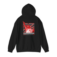 Load image into Gallery viewer, Lady Liberty Red On Black Hoodie
