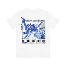 Load image into Gallery viewer, Lady Liberty Blue On White
