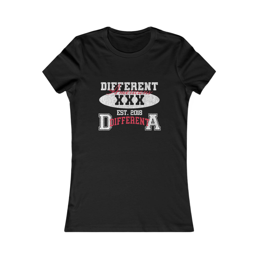 Women's D.A. Varsity Tee On Black